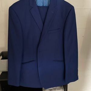 Mens blue Renoir 2 piece suit